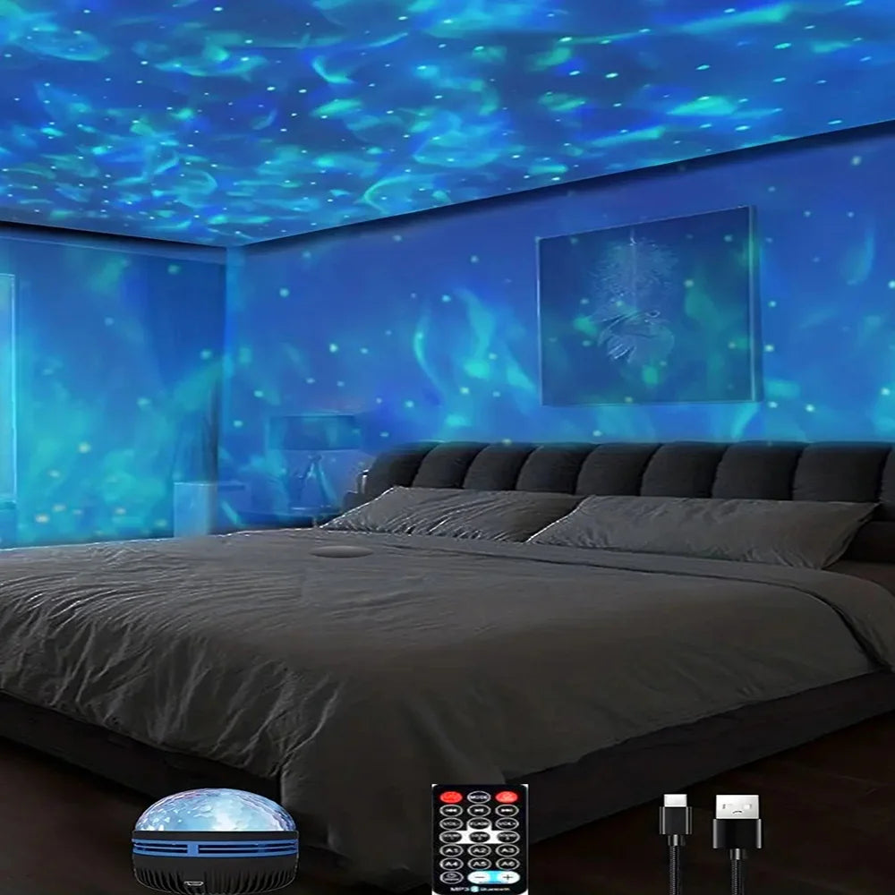 Galaxy Star Projector Night Light for Bedroom