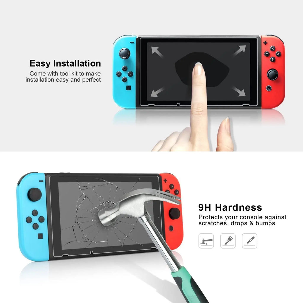 Tempered Glass Screen Protector for Nintendo Switch / OLED / Lite