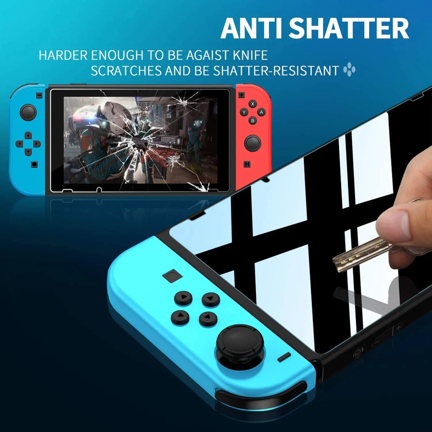 Tempered Glass Screen Protector for Nintendo Switch / OLED / Lite