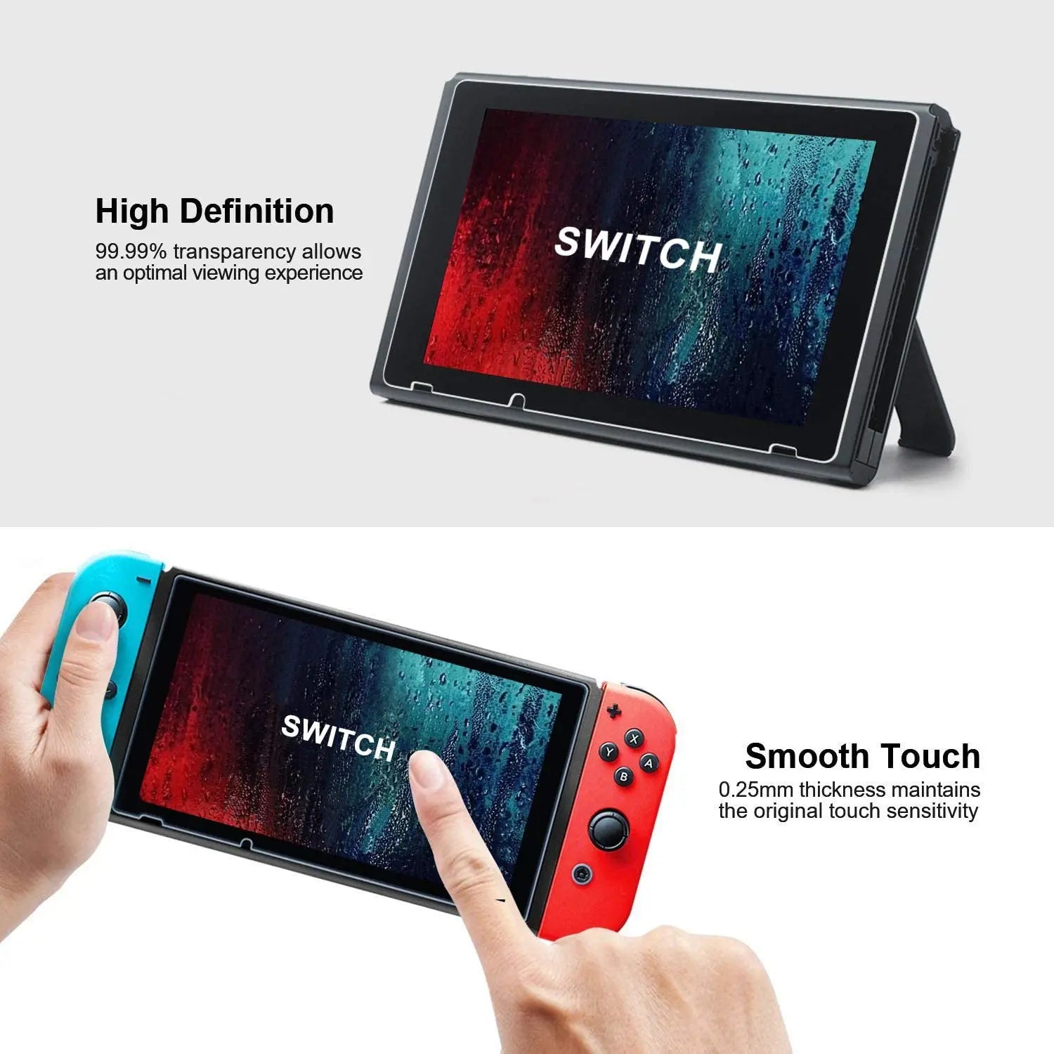 Tempered Glass Screen Protector for Nintendo Switch / OLED / Lite