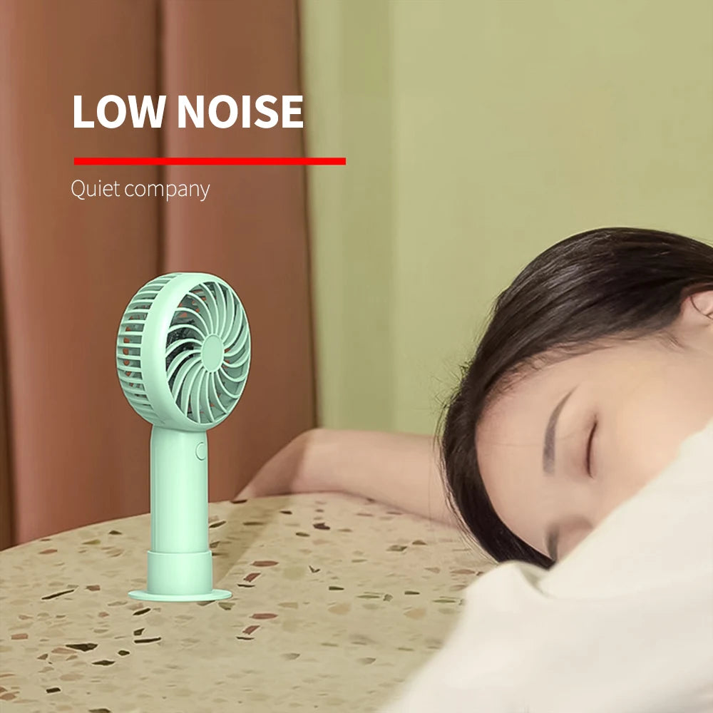 1200mAh Mini Portable USB Rechargeable Handheld Fan