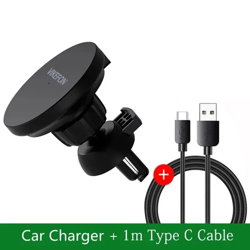 Magnetic Wireless Car Charger Mount for iPhone