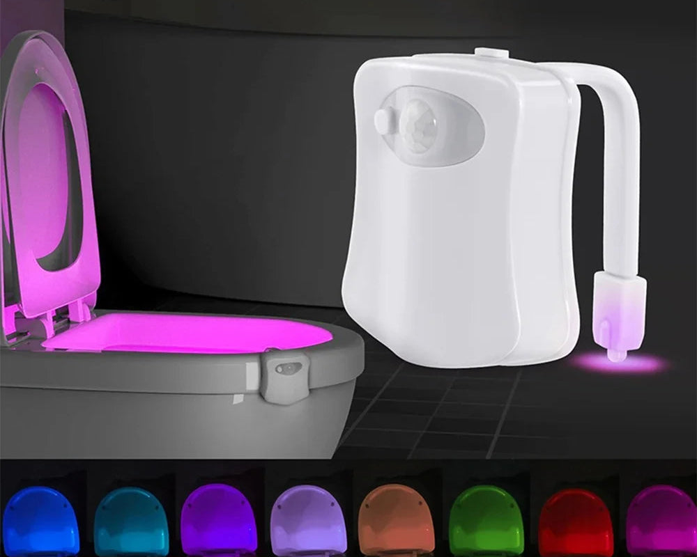 Motion Sensor RGB LED Toilet Night Light