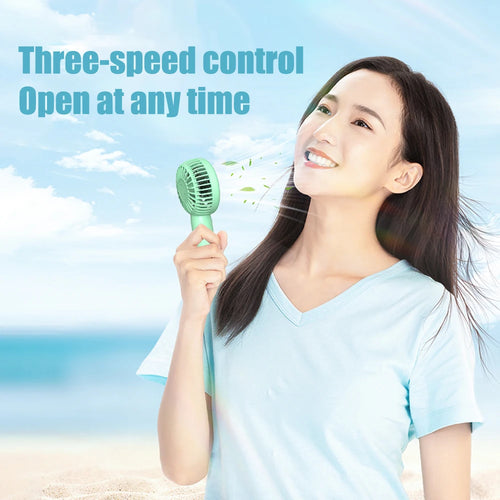 1200mAh Mini Portable USB Rechargeable Handheld Fan