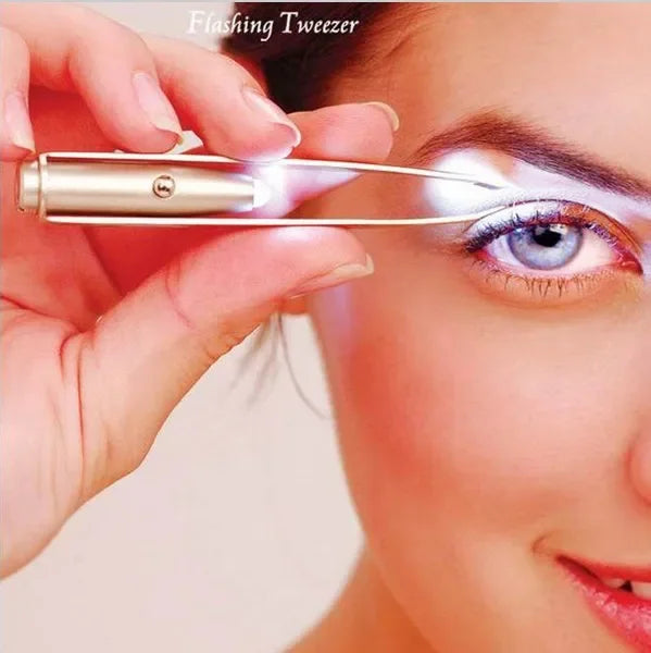 LED Eyebrow Tweezer Precision Hair Remover