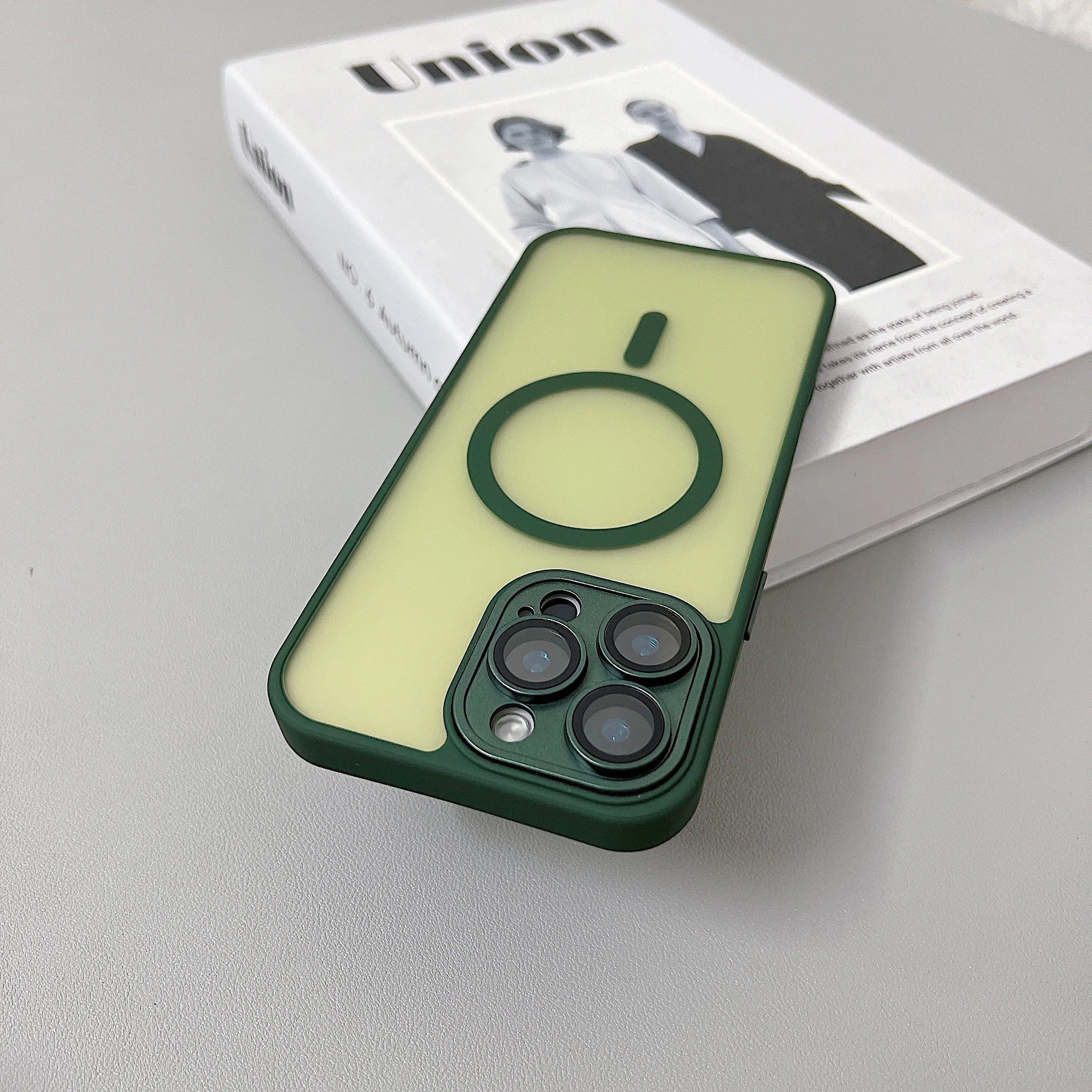 MagSafe Matte Translucent Armor Shockproof iPhone Case