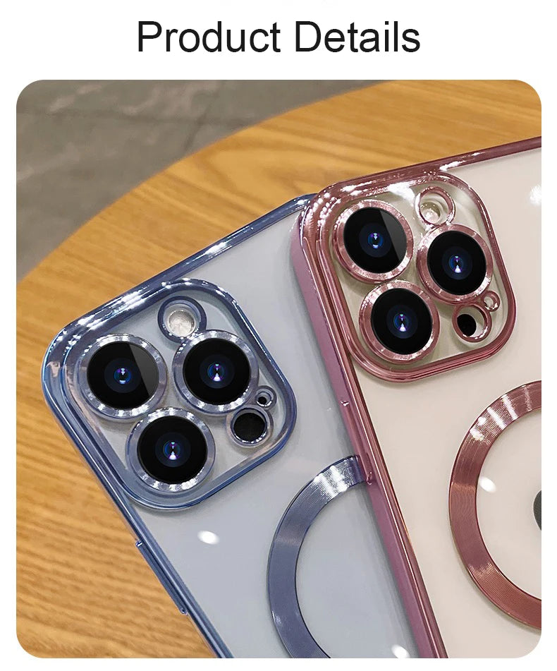 Magnetic Clear Case for iPhone (MagSafe Compatible)