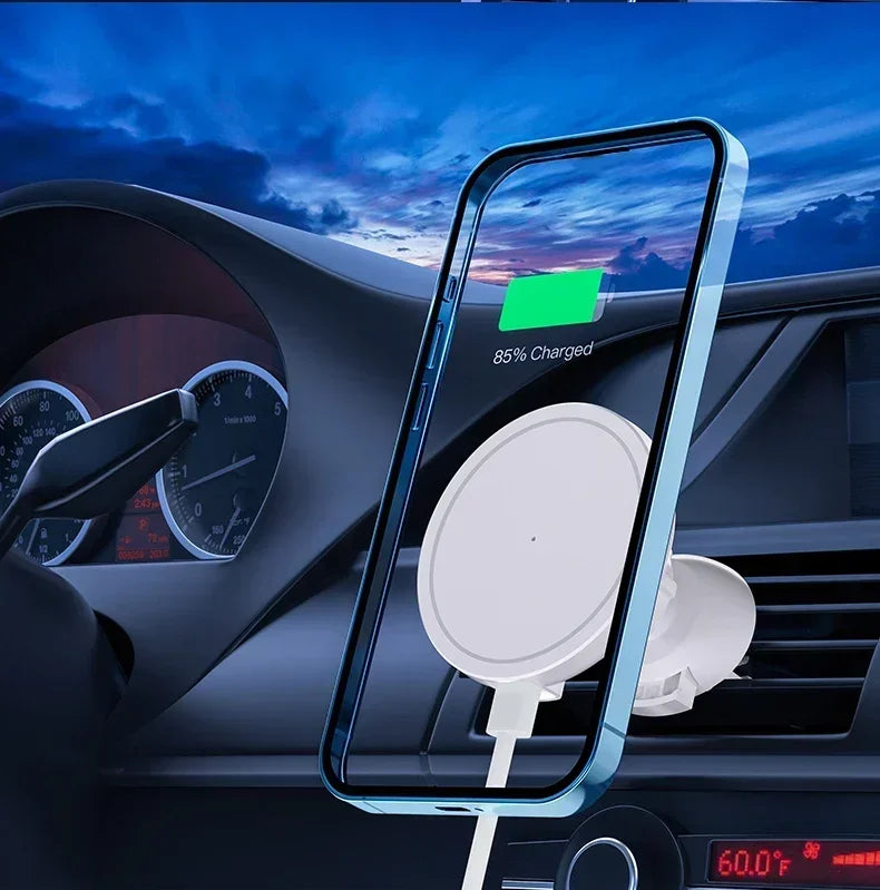 Magnetic Wireless Car Charger Mount for iPhone