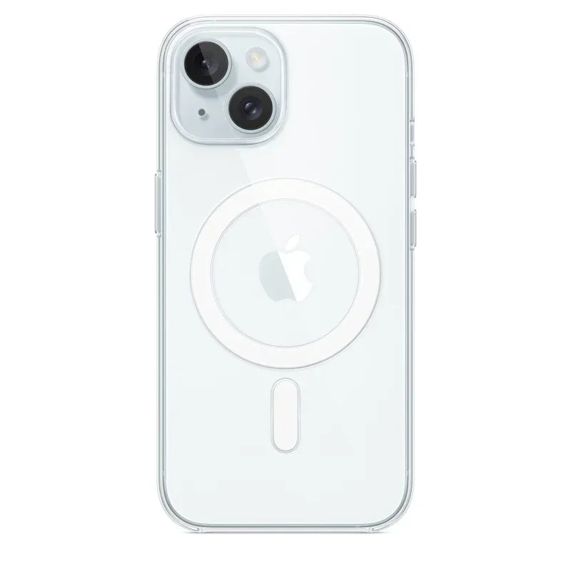 MagSafe Magnetic Clear Silicone iPhone Case (Shockproof Transparent Cover)