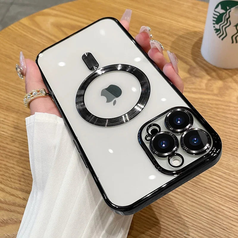 Magnetic Clear Case for iPhone (MagSafe Compatible)
