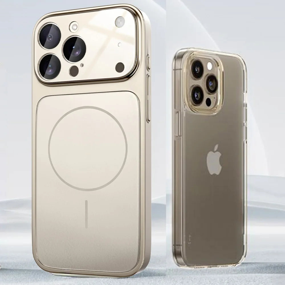 Luxury Matte MagSafe Armor Case for iPhone (Shockproof Protective Cover)