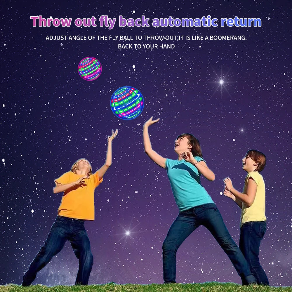 LED Flying Ball Toy (Automatic Floating UFO Spinner with Lights)