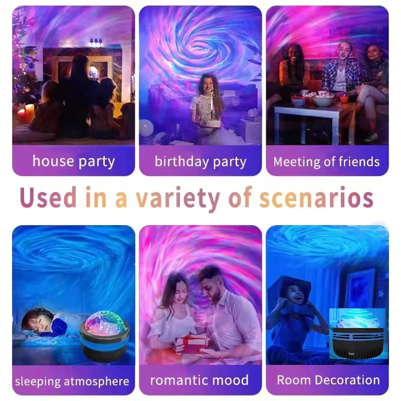 LED Galaxy Sky Projector Night Light
