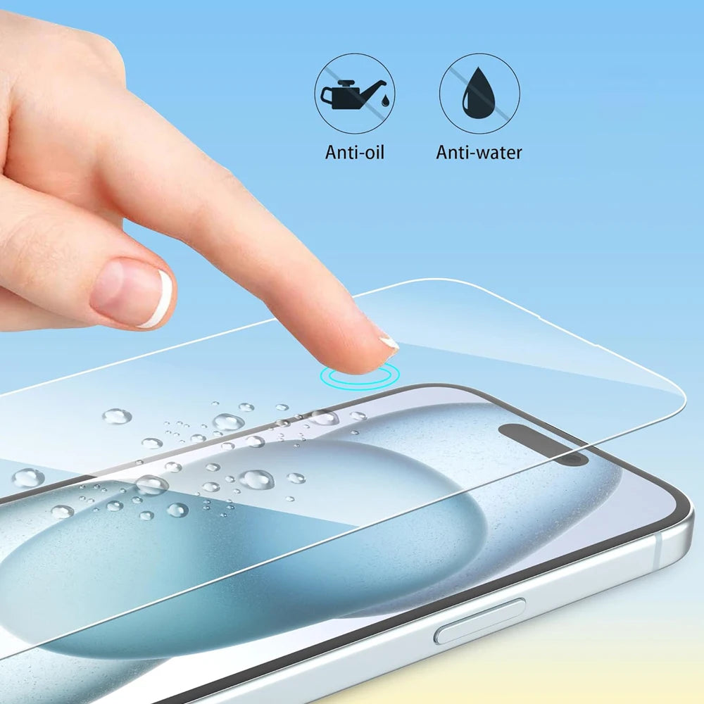 5pcs Clear Tempered Glass Screen Protector for iPhone
