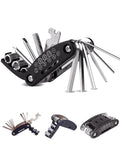 16-in-1 Portable Bicycle Repair Tool Kit – Multi-Function Hex Wrench & Screwdriver Set