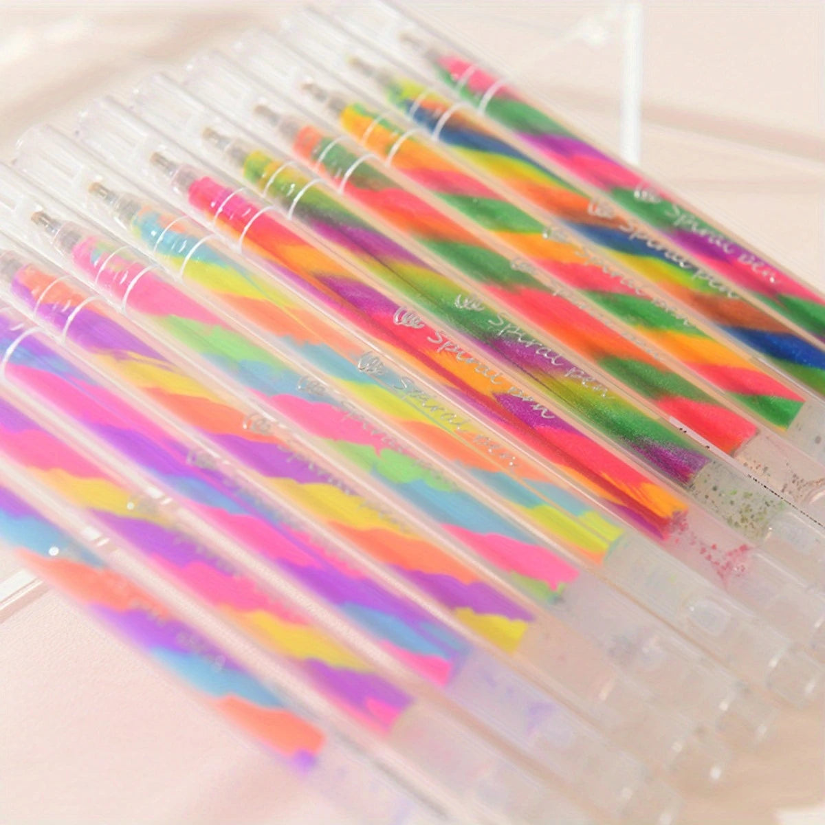 6pcs Glitter Gel Highlighter Pen Set (Smooth Writing & Vibrant Colors)