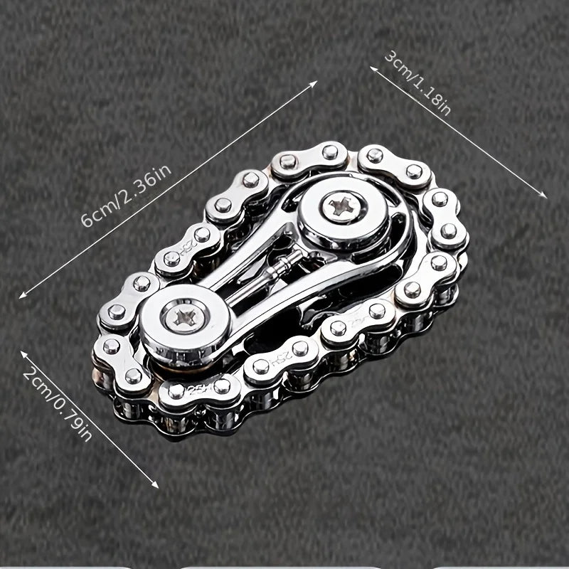 Metal Flywheel Fidget Spinner with Gyro Design