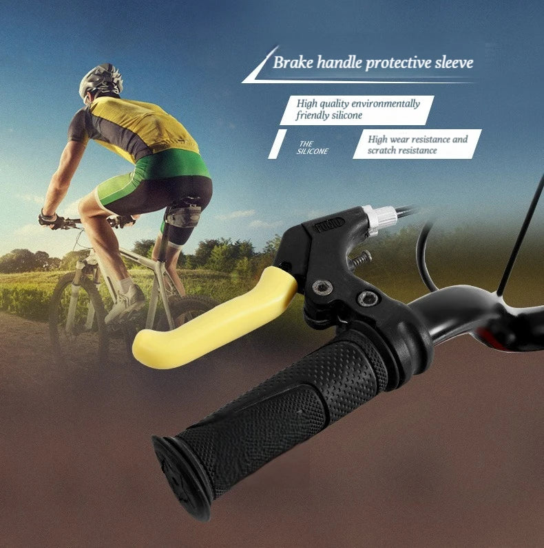 Silicone MTB Bicycle Brake Handle Grip Covers (Anti-Slip Protection)
