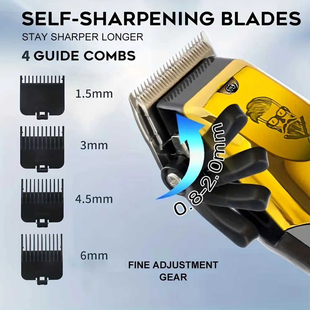 T9 Vintage Hair Clipper & Beard Trimmer Kit (Rechargeable Grooming Set)