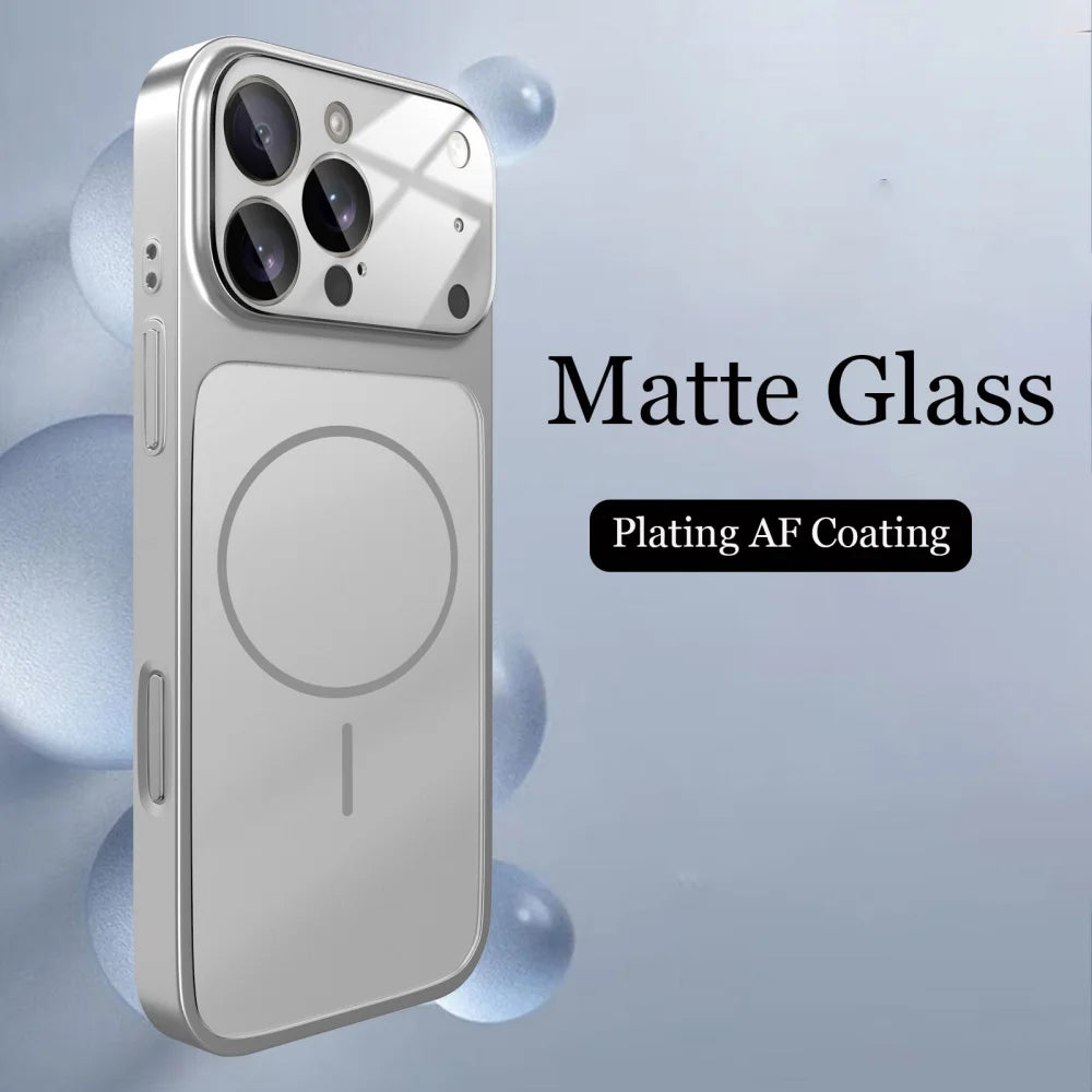 Luxury Matte MagSafe Armor Case for iPhone (Shockproof Protective Cover)