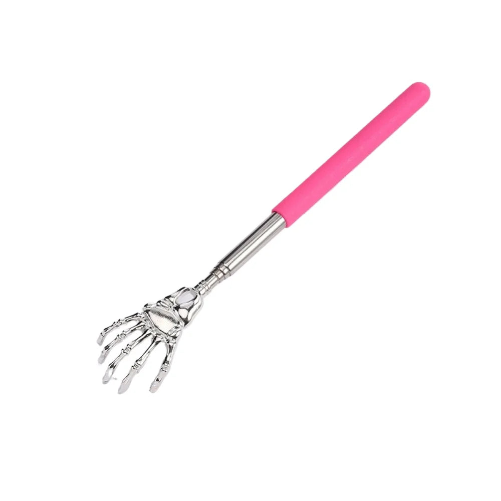 Extendable Stainless Steel Back Scratcher – Portable Telescopic Back Massager