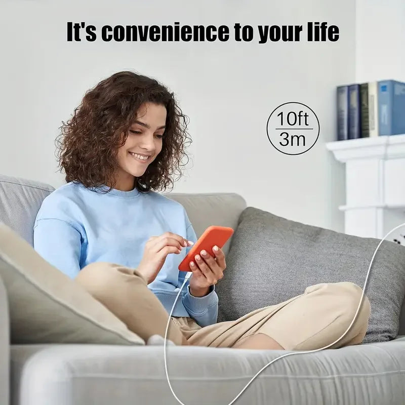 MFi Certified Lightning Charging Cable for iPhone (USB-A to Lightning)