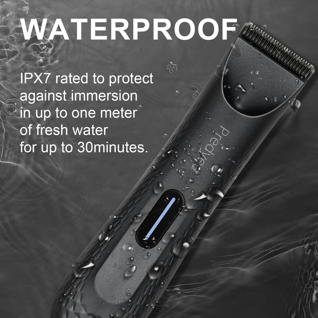 Waterproof Electric Body & Groin Hair Trimmer for Men
