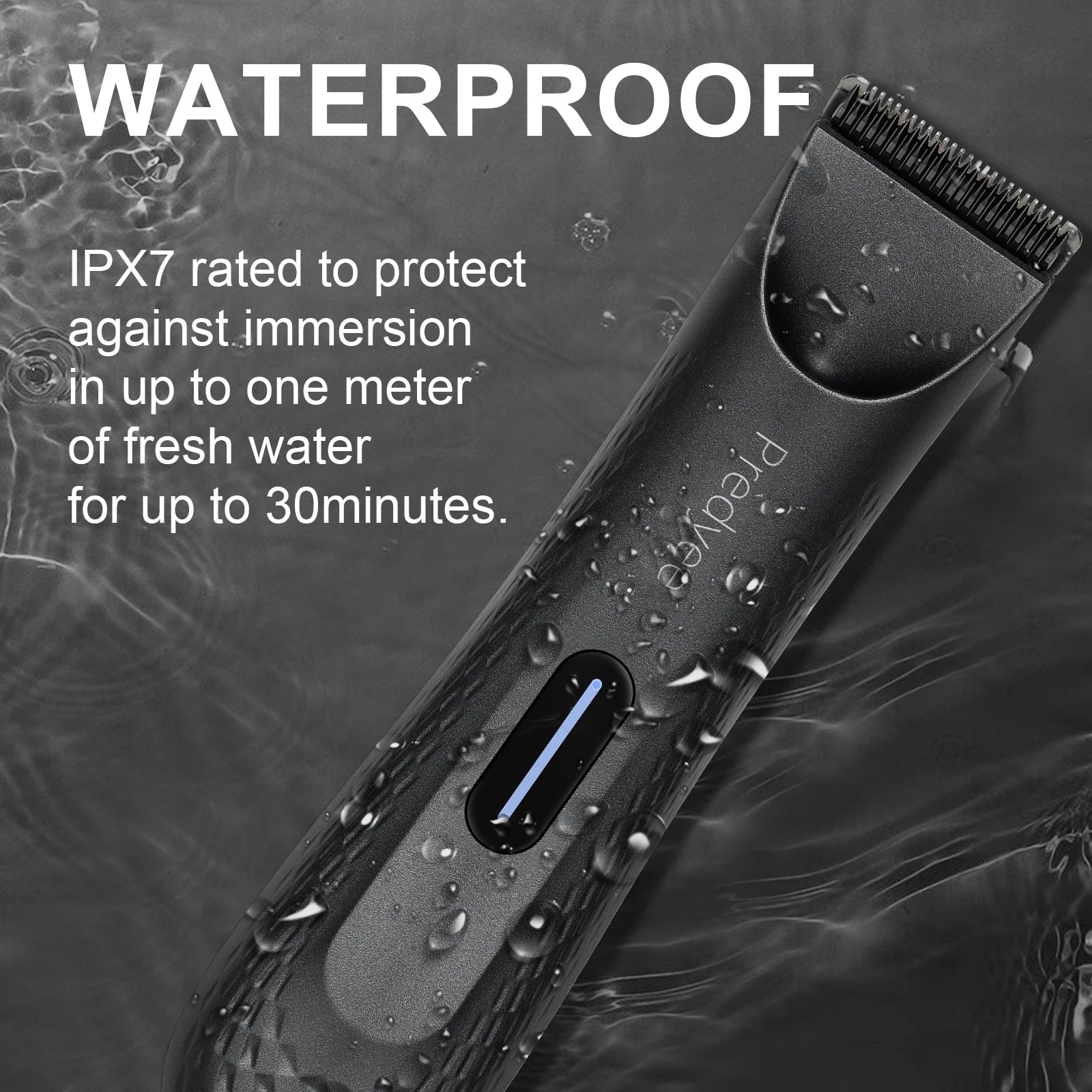 Waterproof Electric Body & Groin Hair Trimmer for Men
