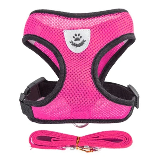 Adjustable Cat Harness Vest with Leash