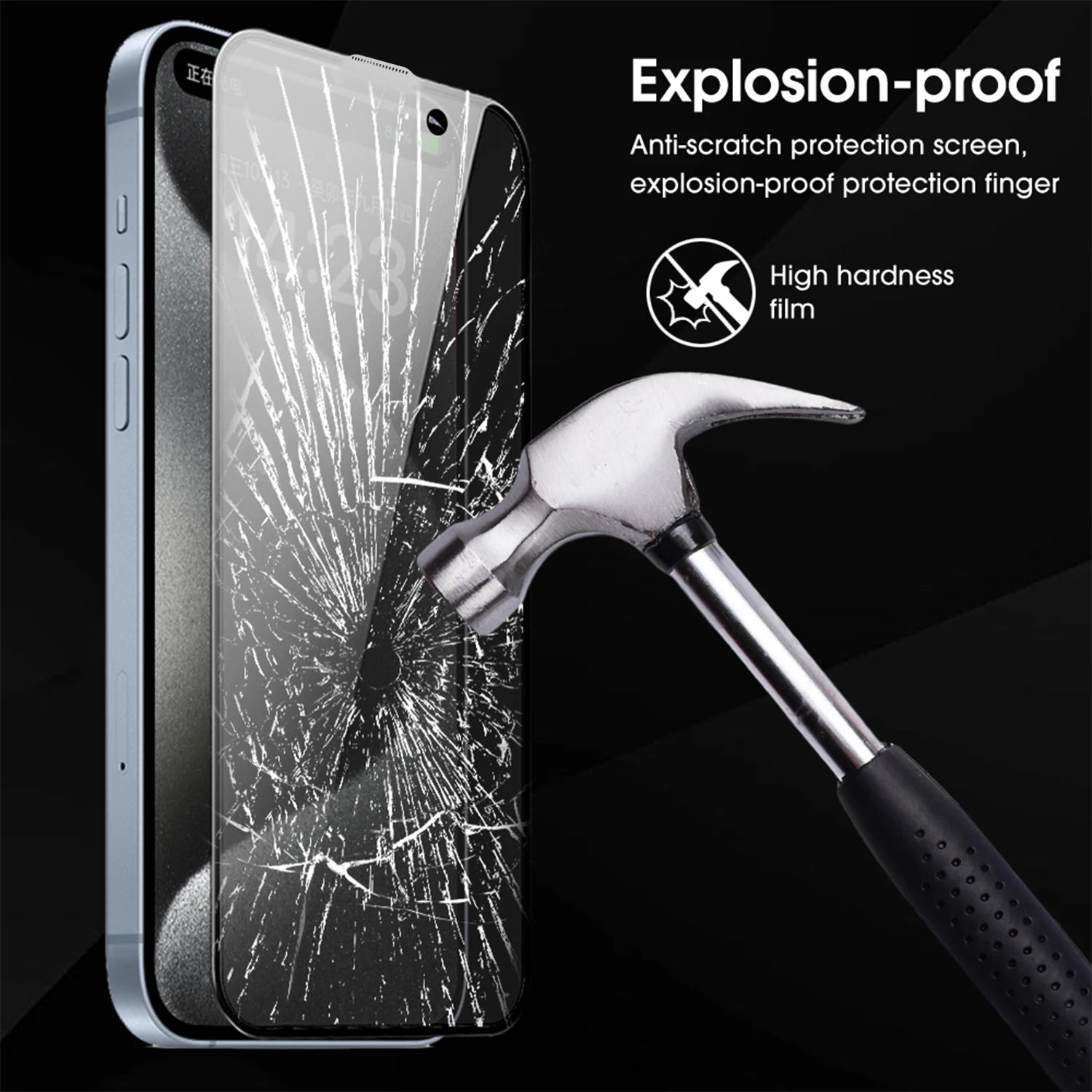 iPhone Tempered Glass Screen Protector (Privacy / Clear, 1–3 Pack, Optional Installation Kit)