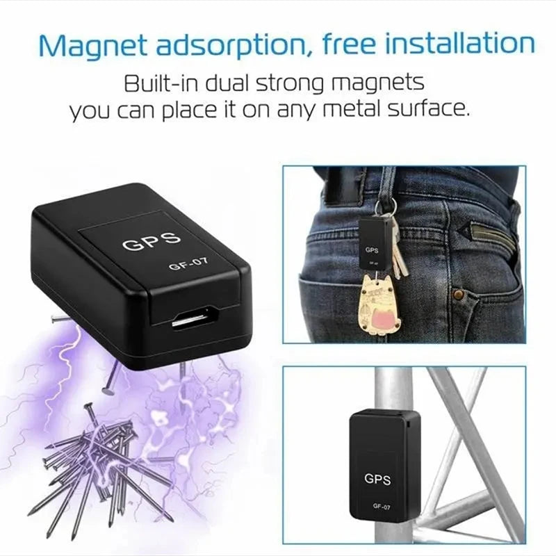 GF07 Mini GPS Tracker for Car, Pets & Kids (Magnetic Vehicle Locator)