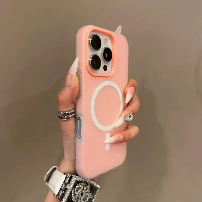 MagSafe Candy Matte iPhone Case (Magnetic Wireless Charging Cover)
