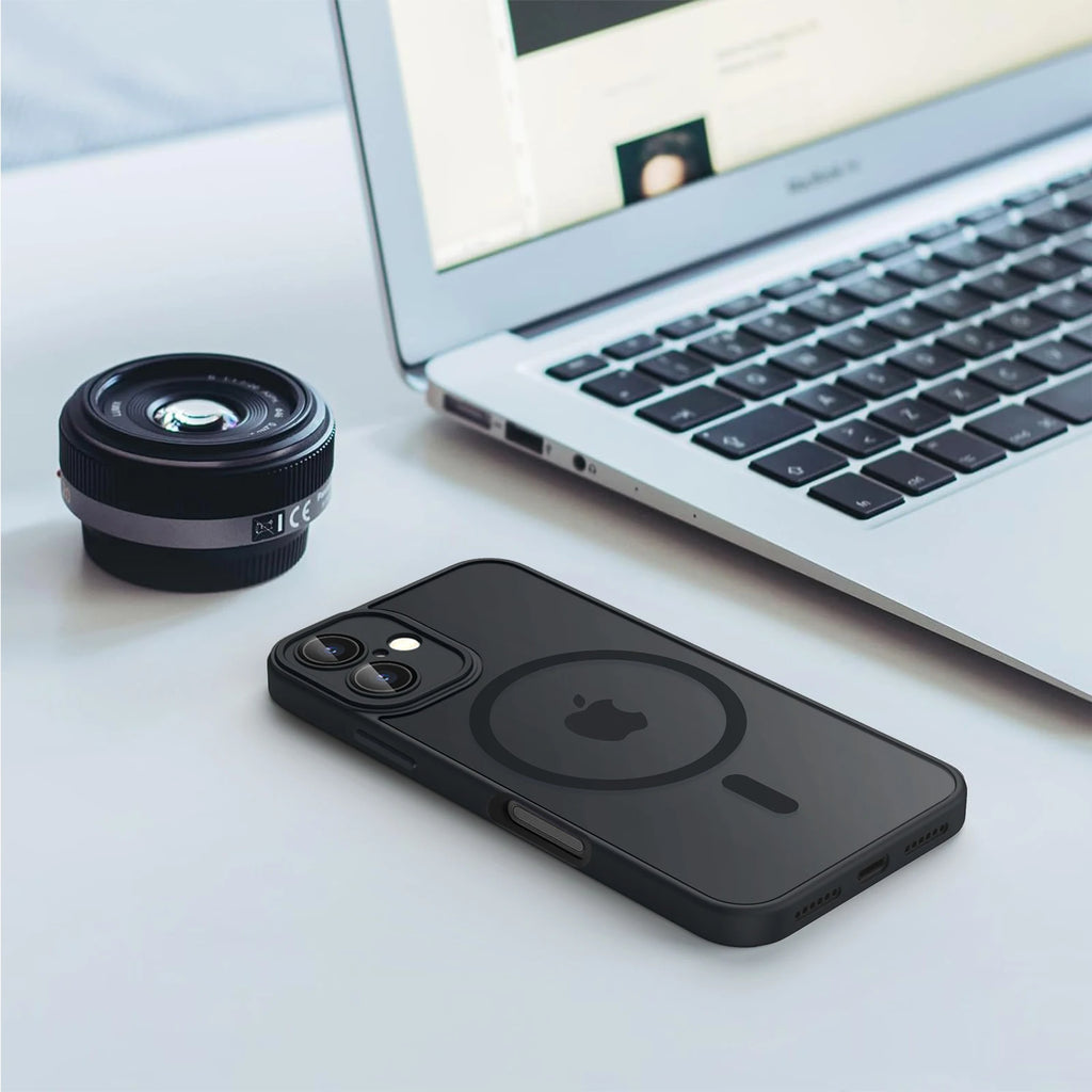 MagSafe Matte Translucent Shockproof iPhone Armor Case