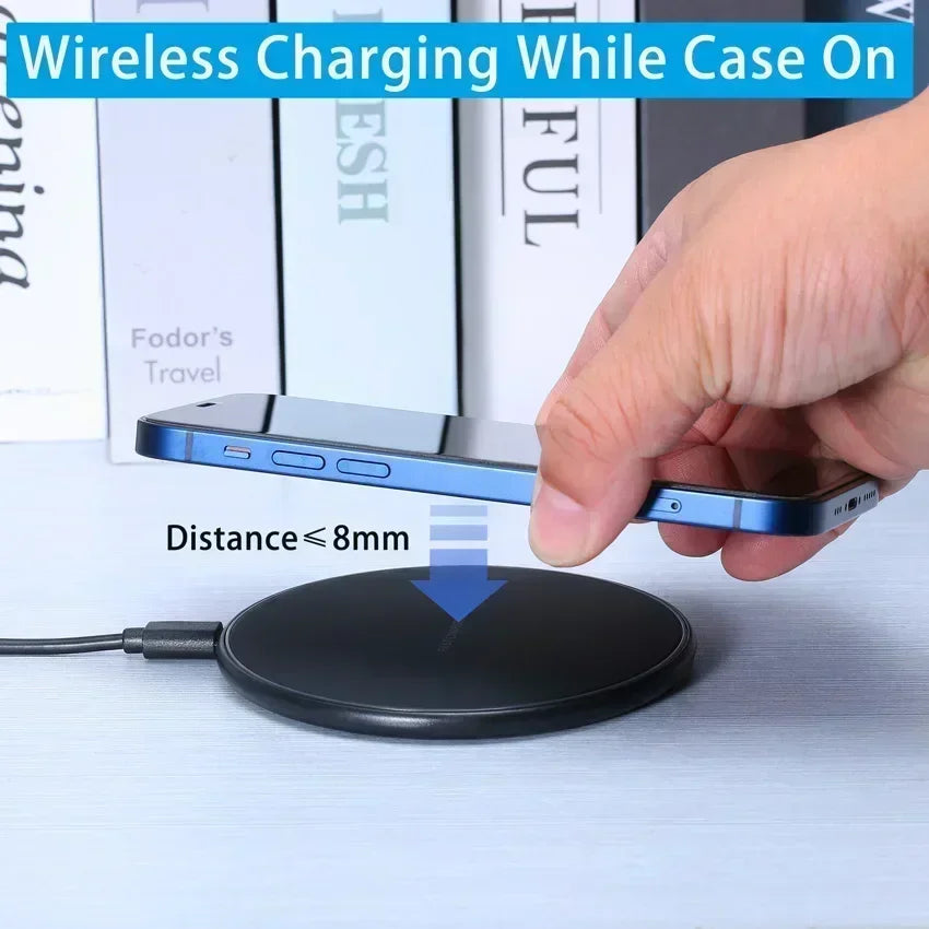 Fast Wireless Charging Pad for iPhone & Samsung