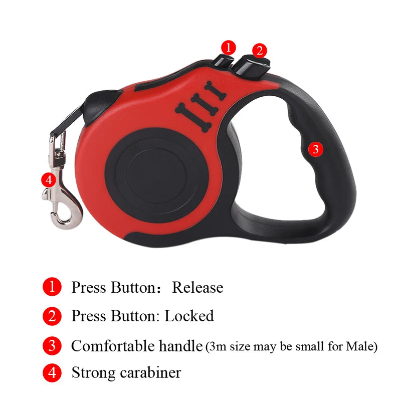 Retractable Dog Leash for Small Dogs & Cats
