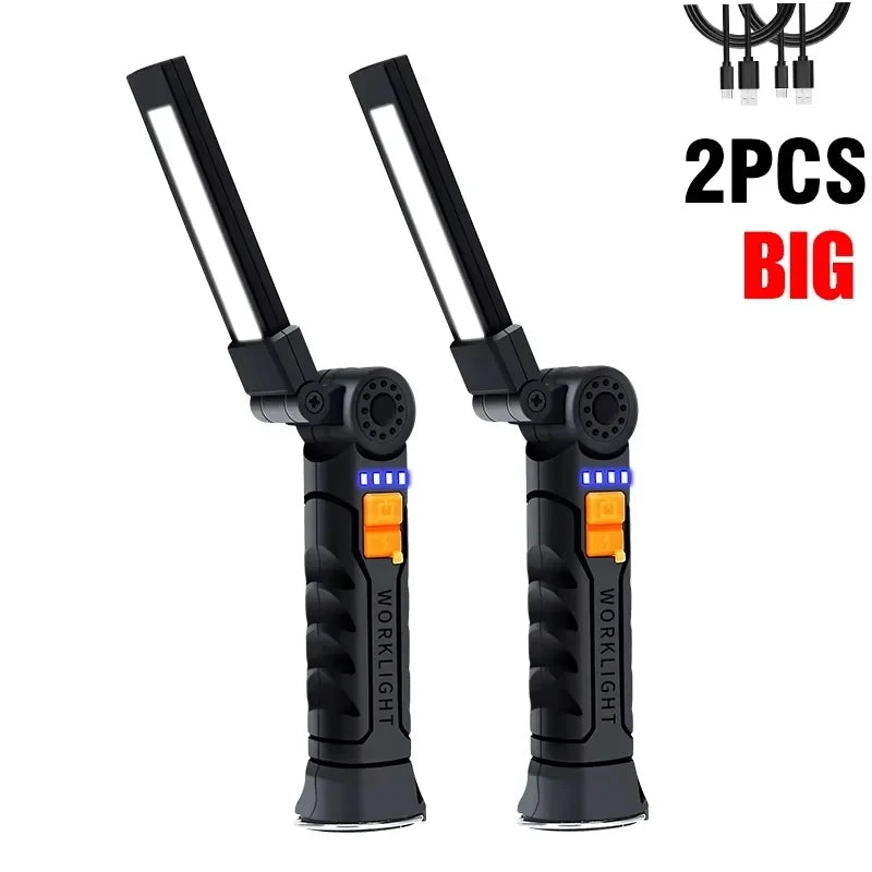 Portable COB LED Rechargeable Magnetic Work Light