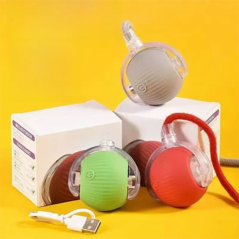 Smart Automatic Dog Ball Toy – Rechargeable Interactive Rolling Pet Toy