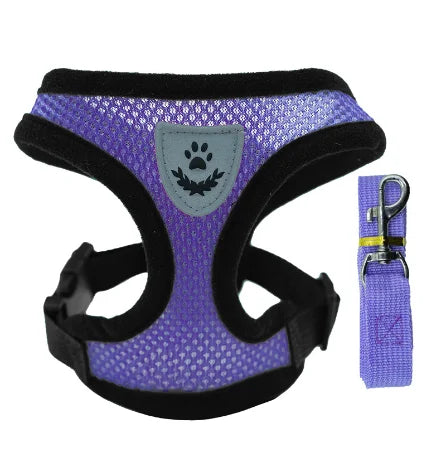 Adjustable Cat Harness Vest with Leash