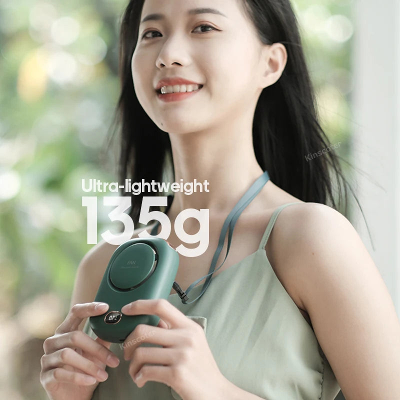 Portable Rechargeable Neck Fan (Hands-Free Cooling Fan)