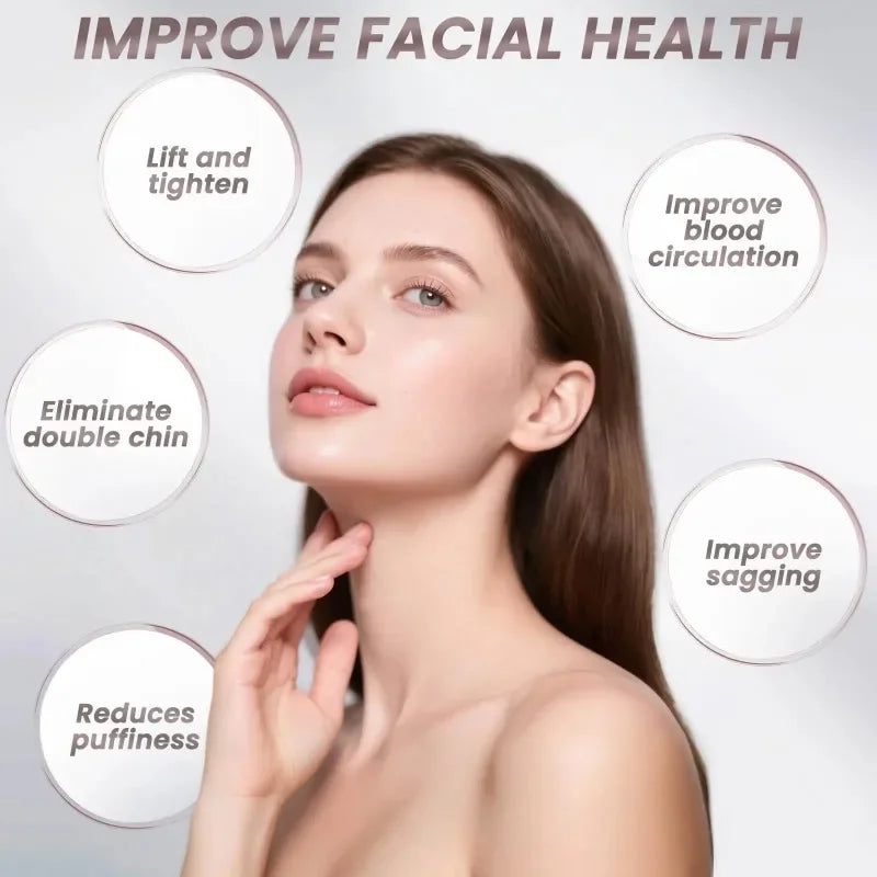 Lymphatic Drainage Face Brush – Jawline Sculpting & Facial Contour Massager Tool