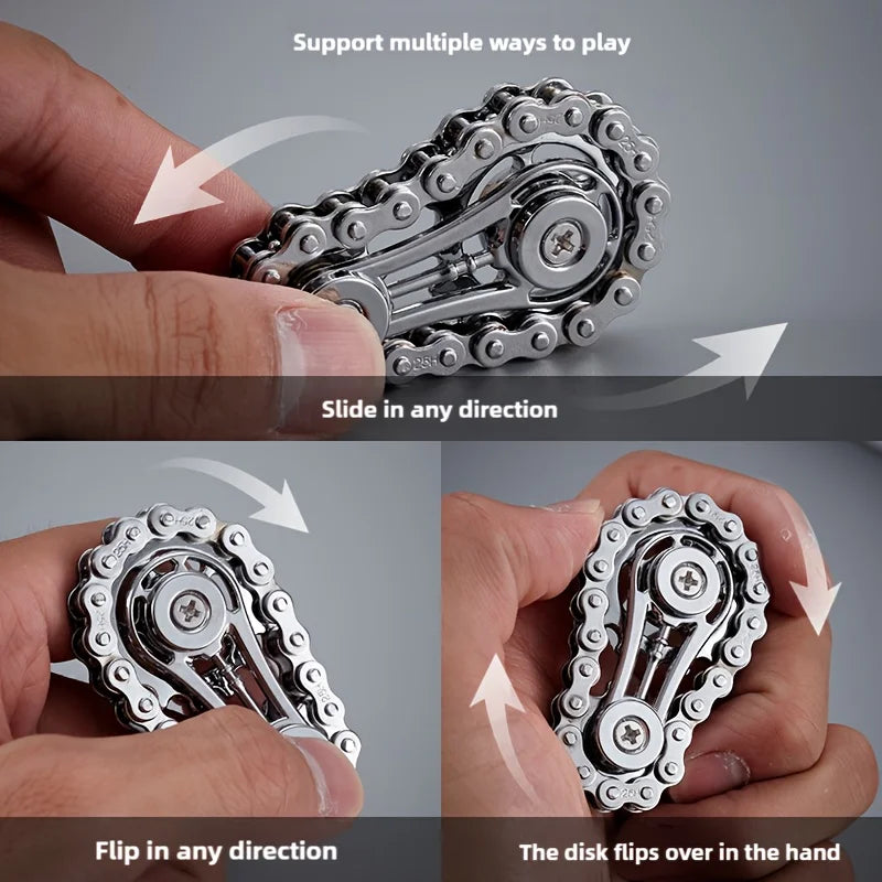 Metal Flywheel Fidget Spinner with Gyro Design