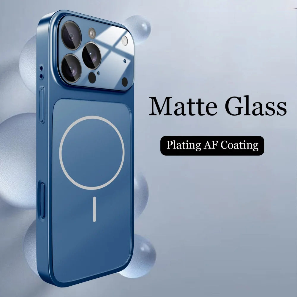 Luxury Matte MagSafe Armor Case for iPhone (Shockproof Protective Cover)