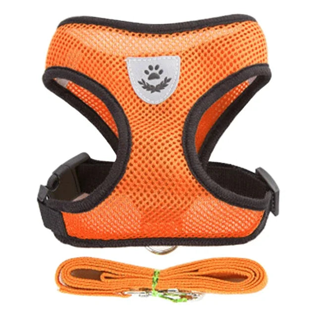 Adjustable Cat Harness Vest with Leash