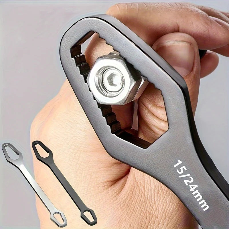 Universal Double-Ended Adjustable Ratchet Wrench (3–17mm)