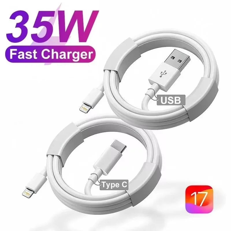 Fast Charging Cable USB-C to Lightning & USB-C to USB-C