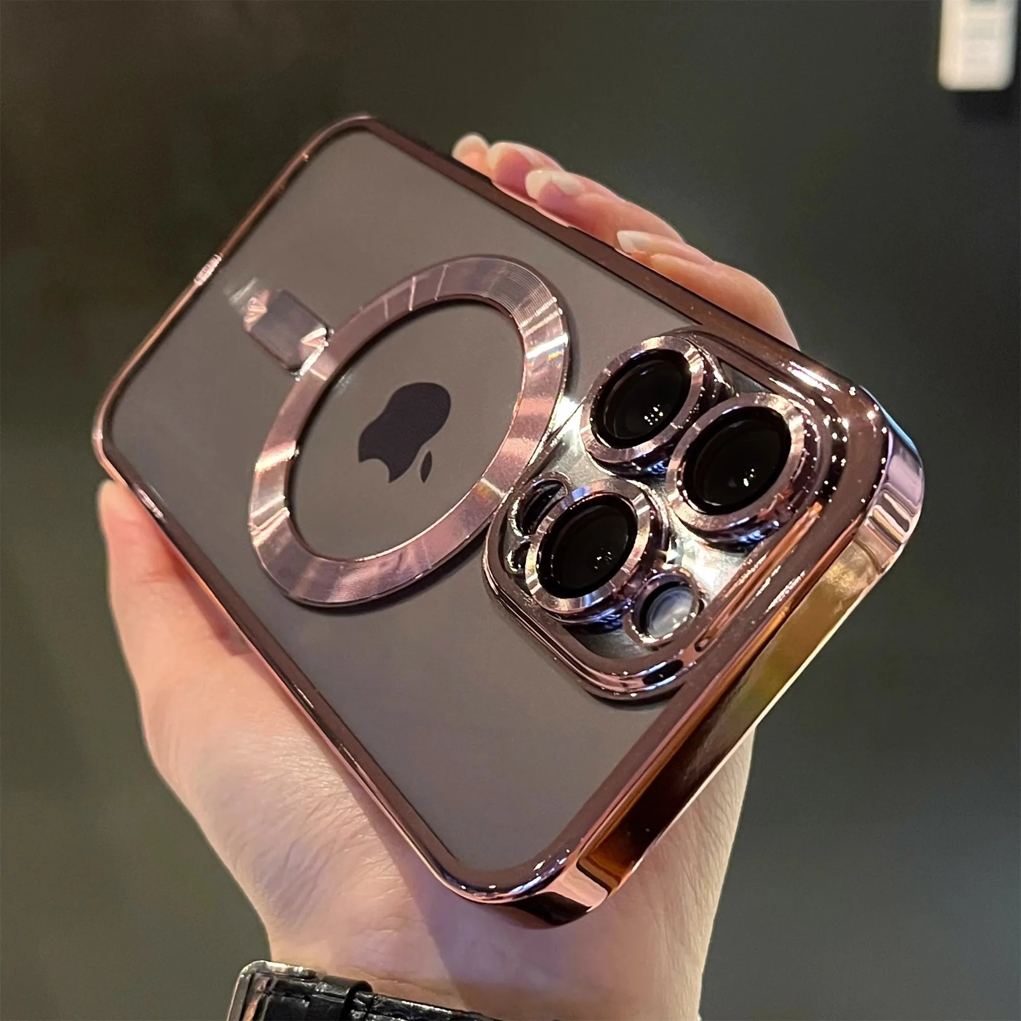 Luxury Magnetic Clear Case for MagSafe iPhone