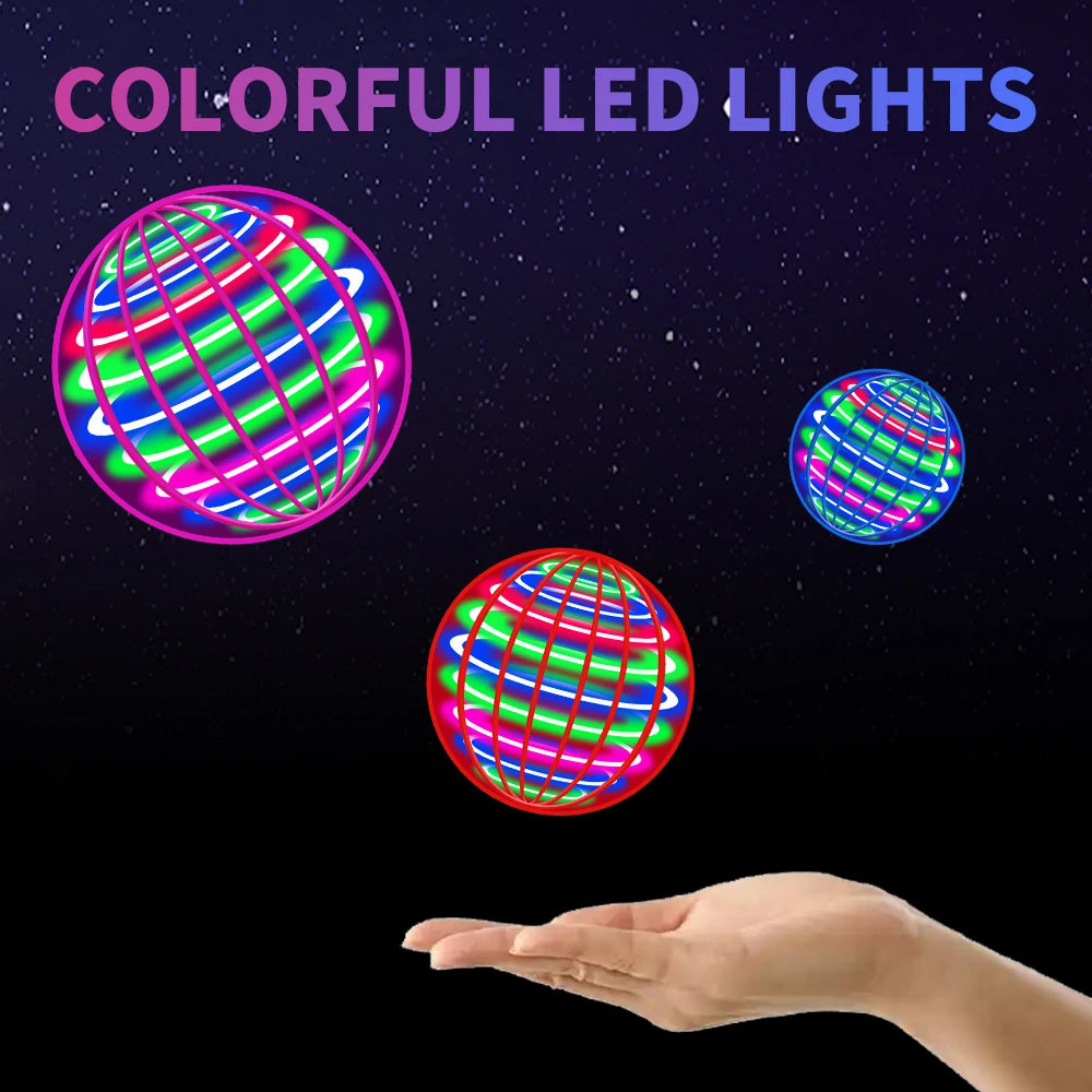 LED Flying Ball Toy (Automatic Floating UFO Spinner with Lights)
