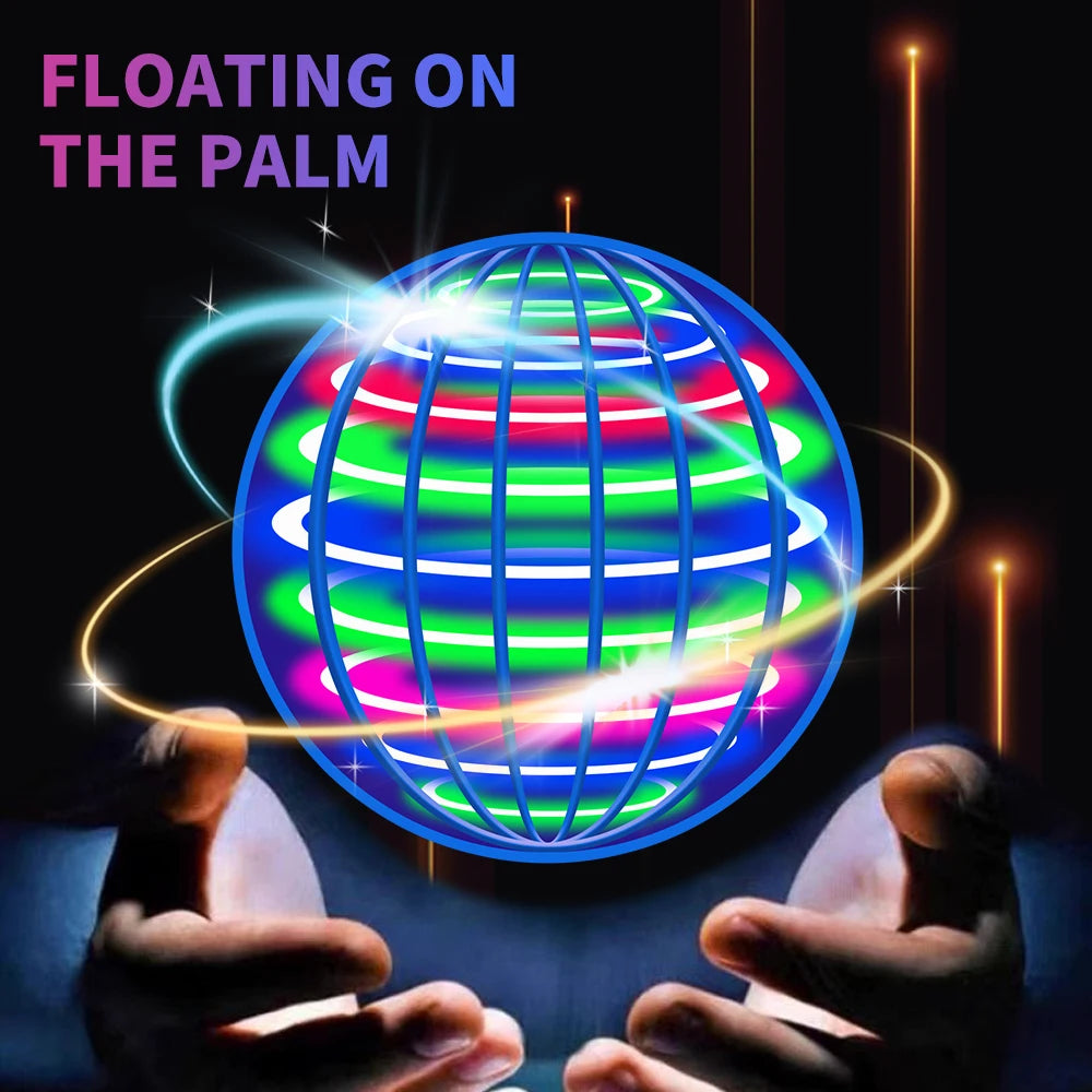 LED Flying Ball Toy (Automatic Floating UFO Spinner with Lights)