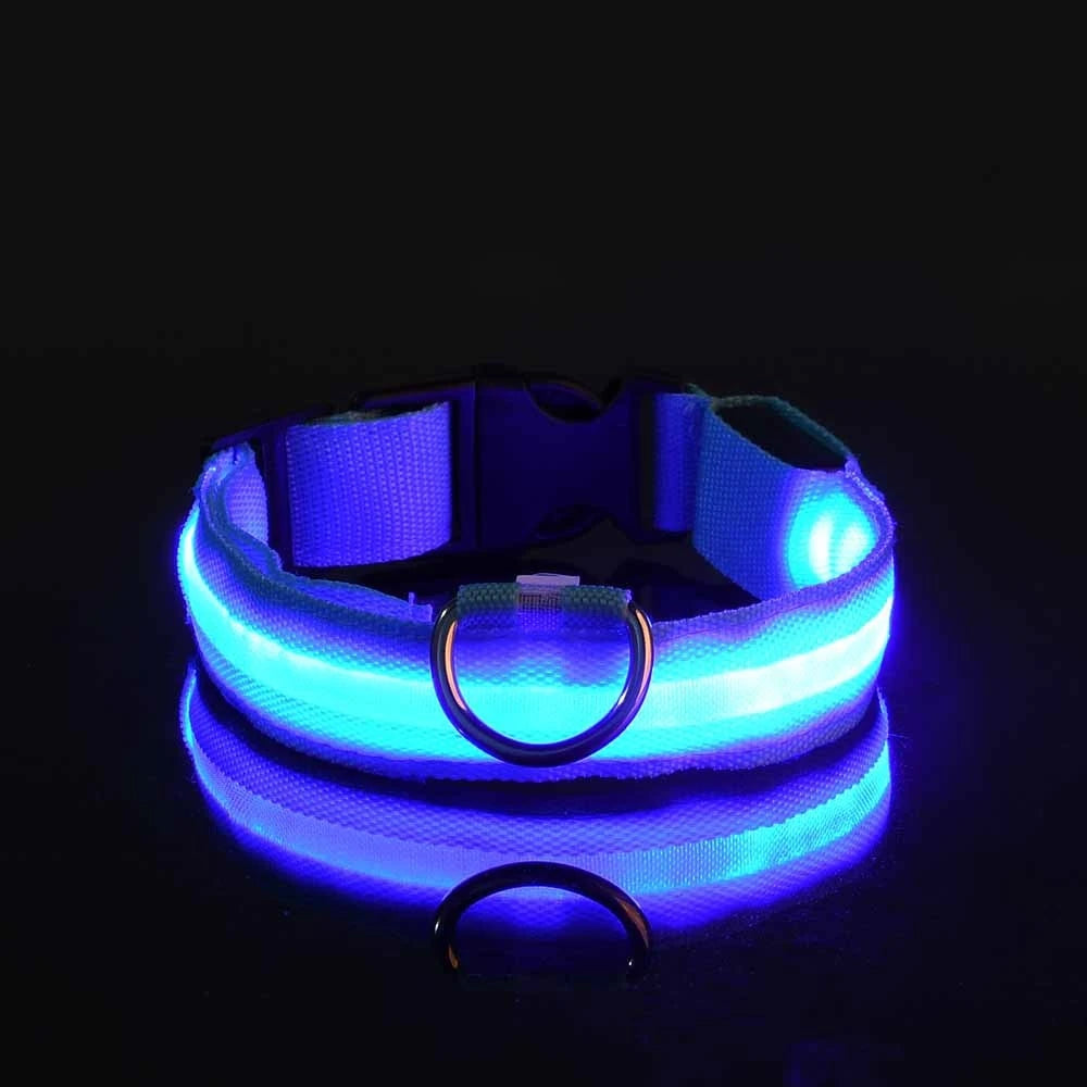 LED Glow in the Dark Dog Leash (Flashing Safety Collar)