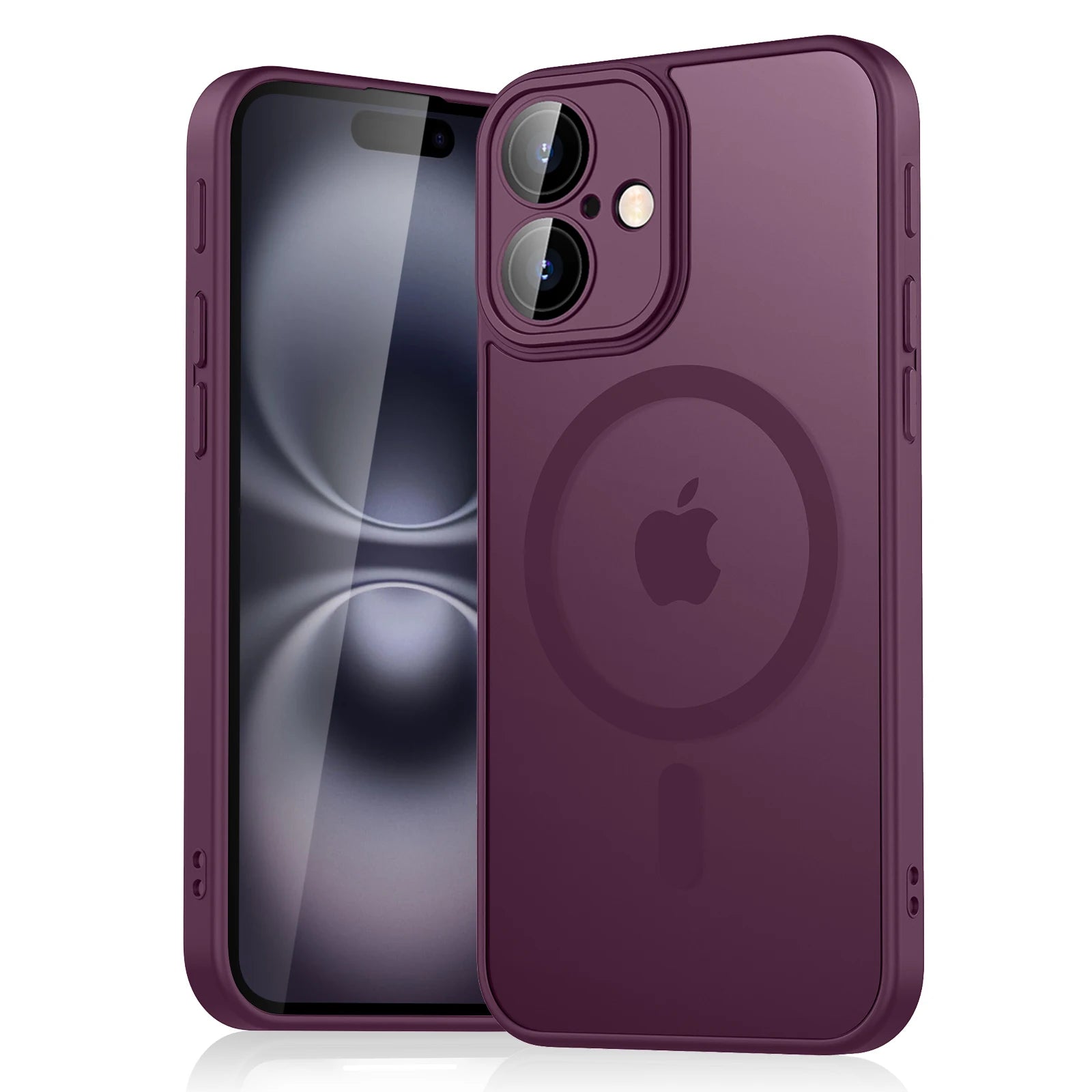 MagSafe Matte Translucent Shockproof iPhone Armor Case